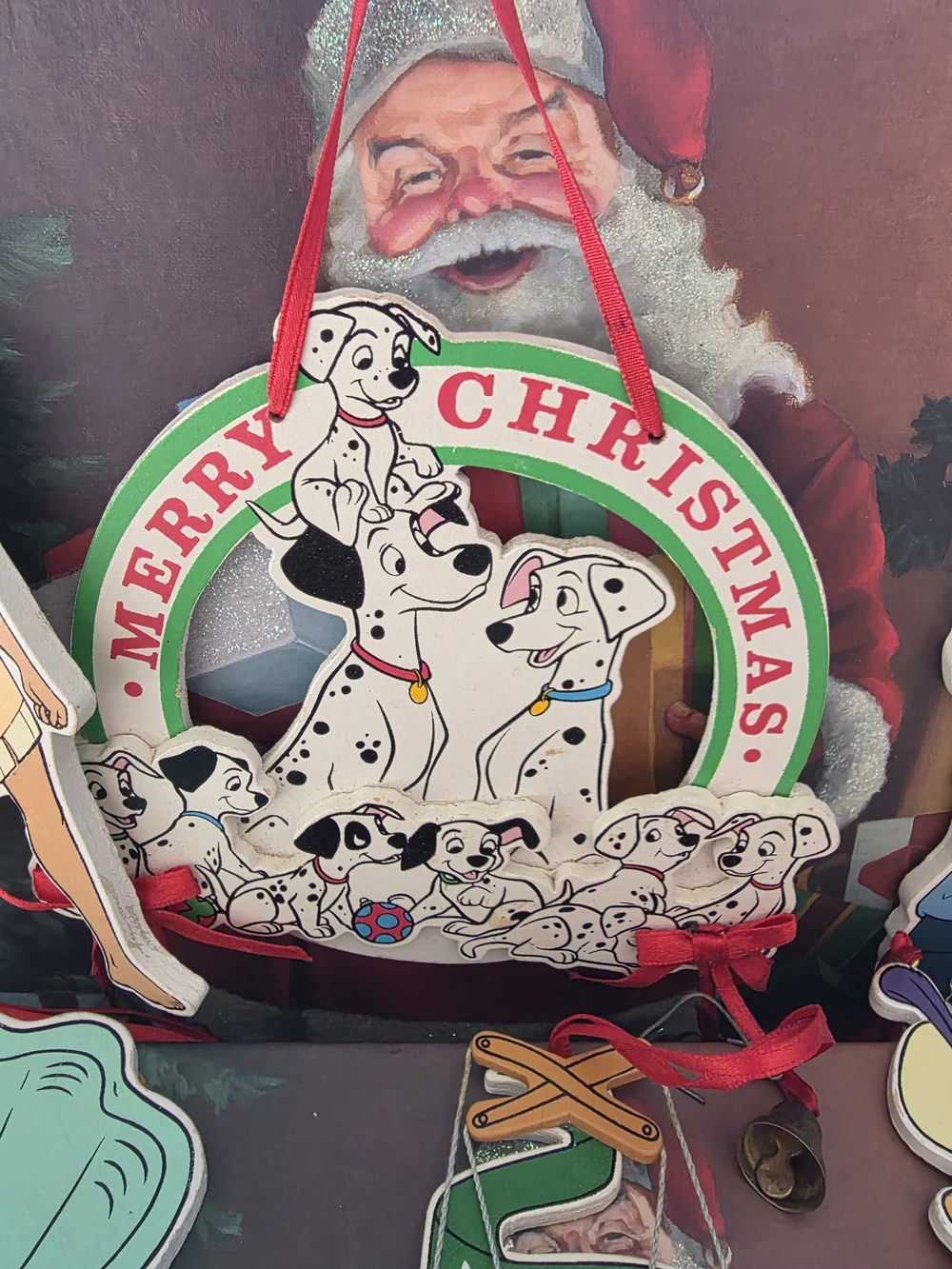 Vintage Disney Christmas ornament set, handcrafted in Taiwan for Kurt S. Adler